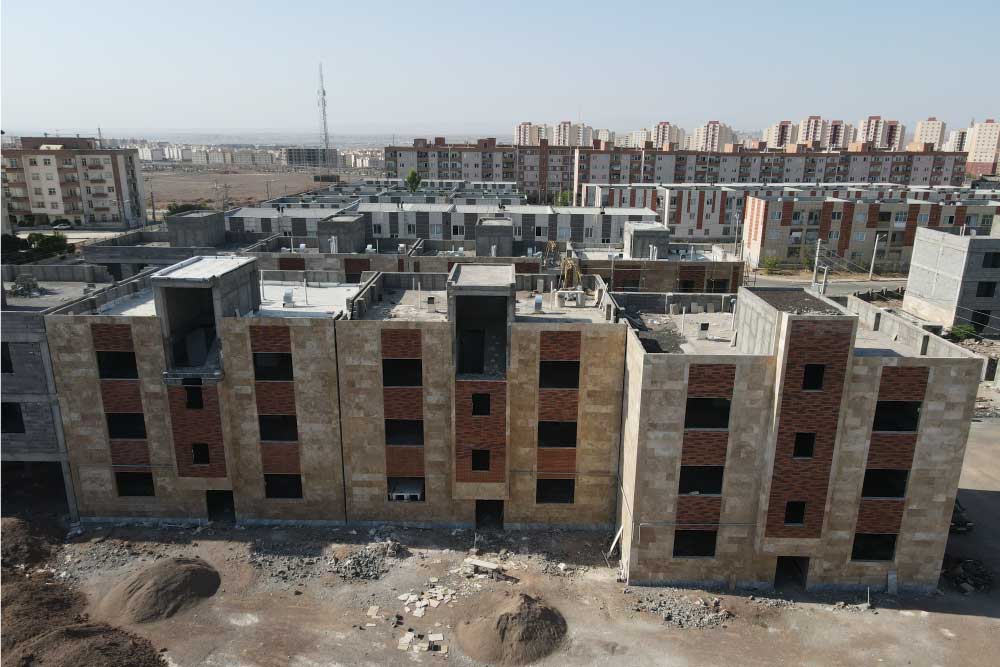 احداث آپارتمان ۱۶۸ واحد مسکونی فاز ۵ پرند (شرکت ساختمانی ماهان البرز)